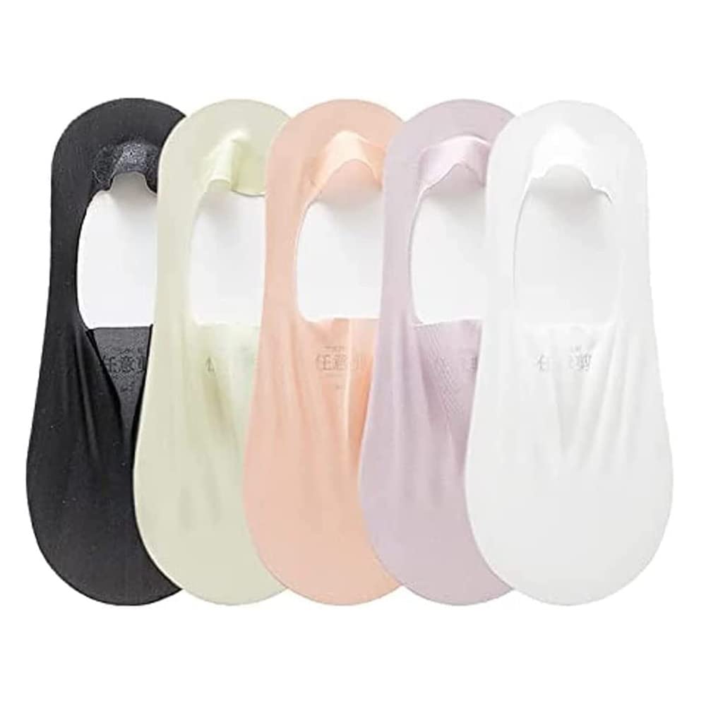 LYAARTWomen Invisible Ice Silk Breathable Socks,Breathable Non Slip Low Cut No Show Socks,Thin Liner Socks for Flats Boat