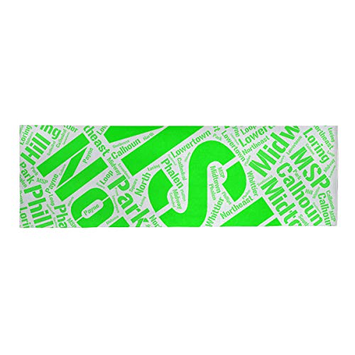 ArtVerse Rand Cites Minneapolis–Saint Paul, Minnesota Districts Word Art-Green Lunch Bag