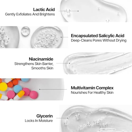 Image of Mannlich 2% Salicylic Acid Body Acne Wash for Men (300 ml) Pack of 3 - Bacne Clear Body Wash Men Shower Gel - 3% Niacinamide Prevents Body Acne, Exfoliates & Nourishes Skin - Suitable for All Skin Types - Paraben & SLS Free