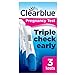 Price comparison product image Clearblue Pregnancy Test Ultra Early Triple-Check Combo Pack, Results 6 Days Early (Visual Sticks) and Accurate Reading In Early Pregnancy (Digital Stick), Kit Of 3 Tests (1 Digital, 2 Visual)