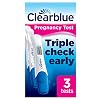 Clearblue Pregnancy Test Ultra Early Triple-Check Combo Pack, Results 6 Days Early (Visual Sticks) and Accurate Reading…
