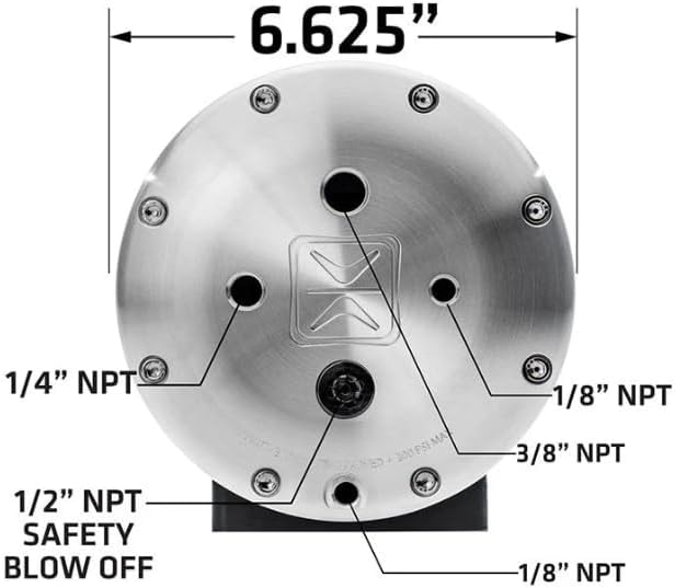 VERA AccuAir ENDO-T Aluminum 3 Gallon Air Suspension Tank