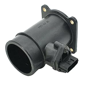 -Car Mass Air Flow Sensor compatible with Nissan Almera Expert Primera 22680-AU300 0280218117 (Color : Black)
