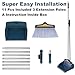 Broom with Dustpan Combo Set,51''Long Handle Broom and Upright Stand Dust Pan for Home Office Kitchen Lobby,Sweeping for Indoor and Outdoor