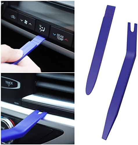 Huiguli 5 Pcs Trim Removal Tools, Efficient Radio Removal Tool, Sturdy Car Tools and Equipment, Car Trim Removal Kit, Plastic Pry Tool, Trim Removal Tool for Car Radio Door Panel Audio Dashboard