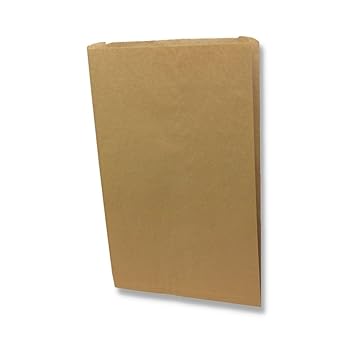 A Package 4 It Flat Merchandise Paper Bags, XL Natural Kraft Paper Bags, 16