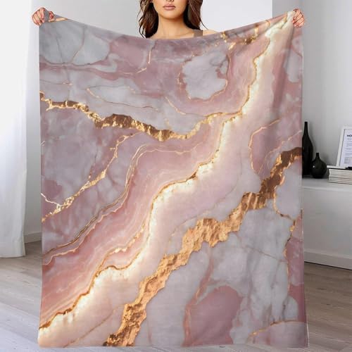 Literie modern abstrait rose swirls : plaid microfibre luxe 3D - 4