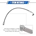 VekAuto AN3 Braided Steel Turbo Oil Feed Line 90 Degree to Straight Hose End, 14
