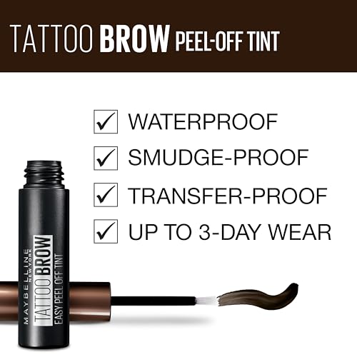 Maybelline New York Tattoo Brow Peel Off Eyebrow Gel Tint, Semi-Permanent Colour, Waterproof, Lasts up to 3 Days - Image 3