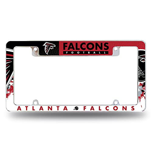 Cadre de plaque Atlanta Falcons Rico Industries en chrome pour auto et SUV