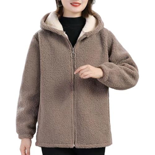 Veste polaire à capuche zippée pour homme et femme, manteau d'hiver chaud