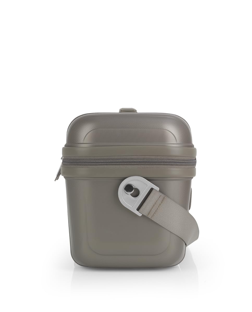 Gabol - Neceser de Viaje Rígido Queens 32x23x19 cm - Peso 0,83kg con Capacidad 13,7L - Acople a Maleta y Clasificador Interior - Diseño Español en Polipropileno - Resistente y PVC Free - Champagne