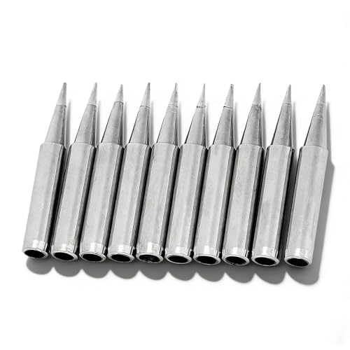 Image of 900M T 0.8D 10PCS Soldering Iron Tip, Brass Solder Iron Tip, No Lead Copper Solder Tip, No Lead Solder Iron Tip Set for Welding Tool Accessory, ANKROYUm48kbh1auc