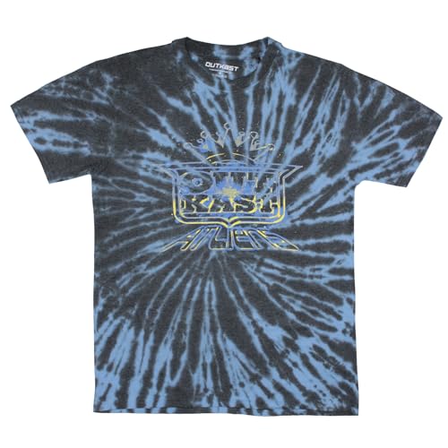 T-shirt Outkast matière coton durable motif ATLiens tie-dye bleu premium