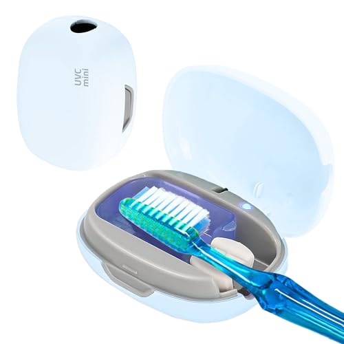 Esterilizador Cepillo Dientes Portátil UV Recargable | Higienizador Cepillo Dientes USB - Esterilizador Dental Ultravioleta y Estuche para Viajes, Hogar y Oficina