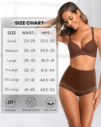 Image of High Waisted Postpartum Underwear Womens Cotton Underwear Soft Breathable Full Coverage Stretch Panties Multipack