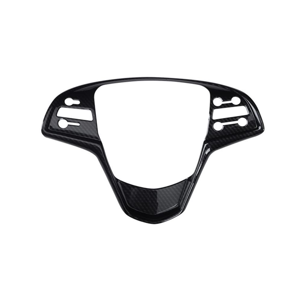 Carbon Fiber Look Style B Interior Steering Wheel Button Panel Cover Trim for Cadillac ATS 2013-2019 ABS Plastic Steering Wheel Cover Decoration