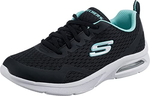 Skechers Fille Microspec Max Electric Jumps Sneaker, Noir, 34 EU