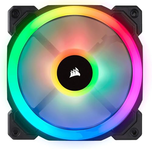 Corsair LL120 RGB, Ventilateur de Boitier Dual Light Loop RGB LED PWM 120mm (Single Pack)