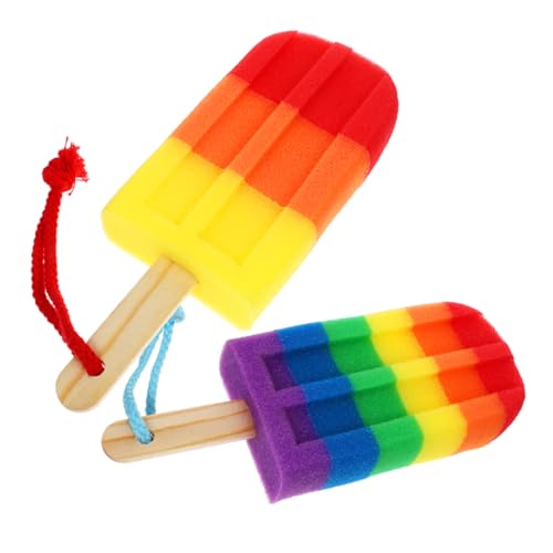 PRETYZOOM 2Pcs Shower Sponge Soft High Density Exfoliating Body Scrubber for Boy Girl and Newborns Adorable Design for Fun Bathing Experience Shower Bath