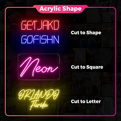 Image of Custom Neon Sign, Custom LED Neon Sign Customizable for Wedding Bar Salon Beauty Business Light Up Name Sign, Personalized Neon Light Suitable for Events Birthday Gifts Decorations