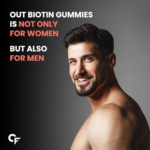 Carbamide Forte Biotin Hair Gummies for Hair Growth | Biotin Gummies for Women & Men | Hair Supplements for Women & Men | Hair Vitamins | Gummies for Hair Growth - 30 Veg Strawberry - Flavored Gummies