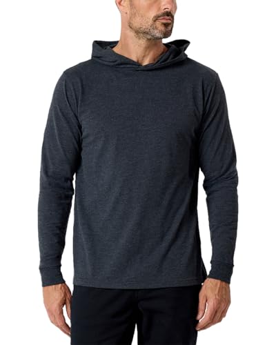 INTO THE AM Men's Lightweight Hoodie Shirts S - 4XL Athletic Long Sleeve Hooded T Shirts for Men