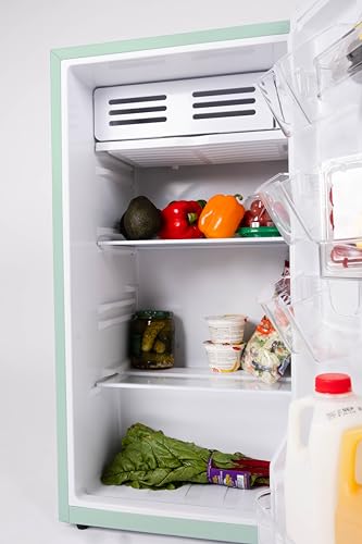 Frigidaire, 3.2 Cu. Ft. Retro Series Compact Refrigerator, Built-In Side Bottle Opener, Green on Fridge.com