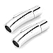 BEADNOVA Shiny Stainless Steel Magnetic Leather Cord End Clasp Integral Clasp Jewelry Findings for Jewelry Making - Fit 3mm Cord (2pcs/Pack)
