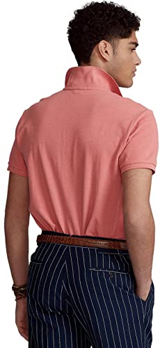Image of Polo Ralph Lauren Men Custom Fit Mesh Pony Logo Shirt (XL, DesertRose)