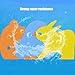 Snaweo Kindergarten Color Urinal Partition, Child Urinal Baffle, Cartoon Bathroom Toilet Partition, Floor-Mounted Urinal Divider, for Schools/Shopping Malls(Blue,60x70cm 2pcs)