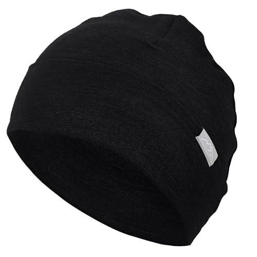 Merino Wool Beanie Kids - Unisex Cuff Wool Beanie Cap for Children - Breathable, Ideal for Sensitive Skin Winter Essential