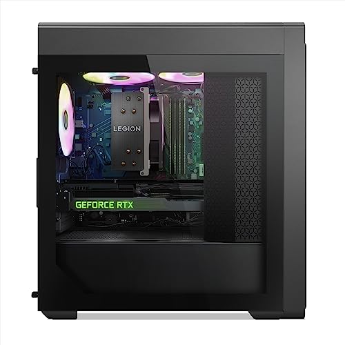 Lenovo Legion Tower 5 (8. Gen) Gaming Desktop PC | AMD Ryzen 7 7700 | 16GB RAM | 1TB SSD | NVIDIA GeForce RTX 4070 Ti | Win11 Home | QWERTZ | grau | inkl. Tastatur & Maus | 3 Monate Premium Care