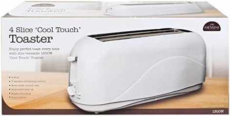 4 Slice Cool Touch Toaster (White)