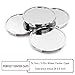 4PCS 3 in Wheel Center Caps Chrome Silver Rim Caps for Auto Wheel Rim Accessories, OD: 3.02”/76.7mm, ID: 2.83