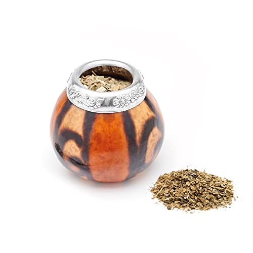 Balibetov Yerba Mate Gourde - Original Naturel Fait Main Yerba Mate Tasse Argentine - Mate Thé - Classique Mate Tasse - Sélectionné Yerba Mate Naturel Gourde (02) Cover