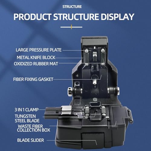Image of Afflatus HS-30 Optical Fiber Cleaver High Precision Stripping Cutter Tools Cleaves with 48,000 Cleaves Fiber Cleaver, Fiber Cleaver Cutter, Optical Fiber Cleaver, Fiber Cleaver Cutter Wire Cutters