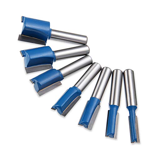 Frässtift-Set, 8 mm Schaft, 6 mm, 8 mm, 10 mm, 12 mm, 14 mm, 18 mm, 20 mm, für DIY-Holzbearbeitungswerkzeuge, 7-teilig Cover