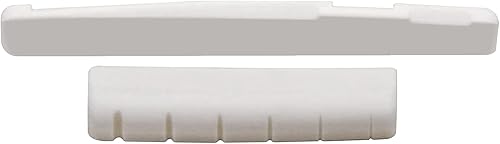 Miniatura 3 de Blisstime Guitarra acústica de 6 cuerdas con puente de hueso y tuerca hecha de hueso real para guitarra acústica popular