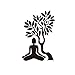 Price comparison product image Sitting Thinking Under Linden Tree Wall Sticker for Buddha Home Decal Size L