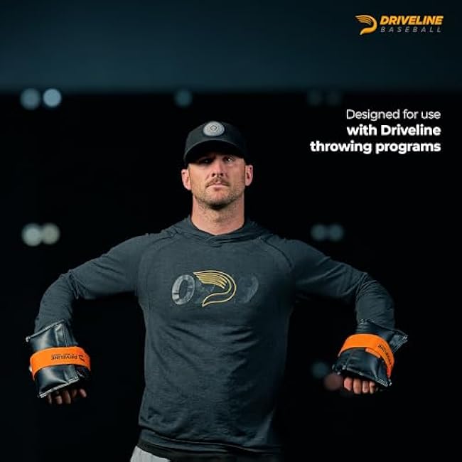 Driveline Baseball Leather Wrist Weight 2-Pack (2.5 kg or 5 kg) Premium Weights for Arm Strength and Pitching Mechanics Training