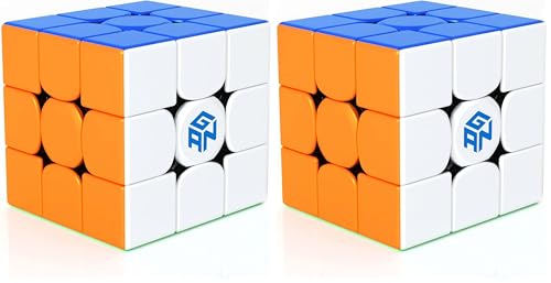 Image of GAN 356 R S, 3x3 Speed Cube Gans 356RS Magic Cube Non-Magnetic (Stickerless) (Pack of 2)
