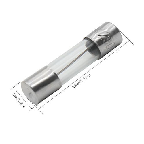 250pcs Quick Blow Glass Tube Fuse Assorted Kit 250V fuses 0.5A, 1.5A, 2.5A, 3A, 4A, 7A, 10A, 15A, 25A, 30A, 6x30mm, 250V 2A, 4A, 8A, 15A, 25A, 5x20mm (5x20mm and 6x30mm)