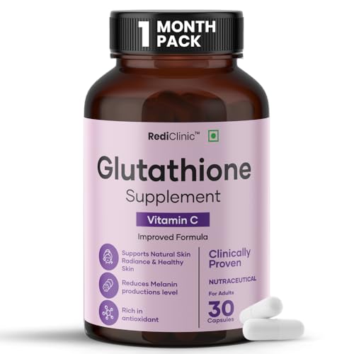 Image of Japanese Glutathione Capsules with Vitamin C |Antioxidant, Detox & Supports Glowing Skin | Helps in Healthy, Radiant & Youthful Skin |Pack of 1-30 Capsules