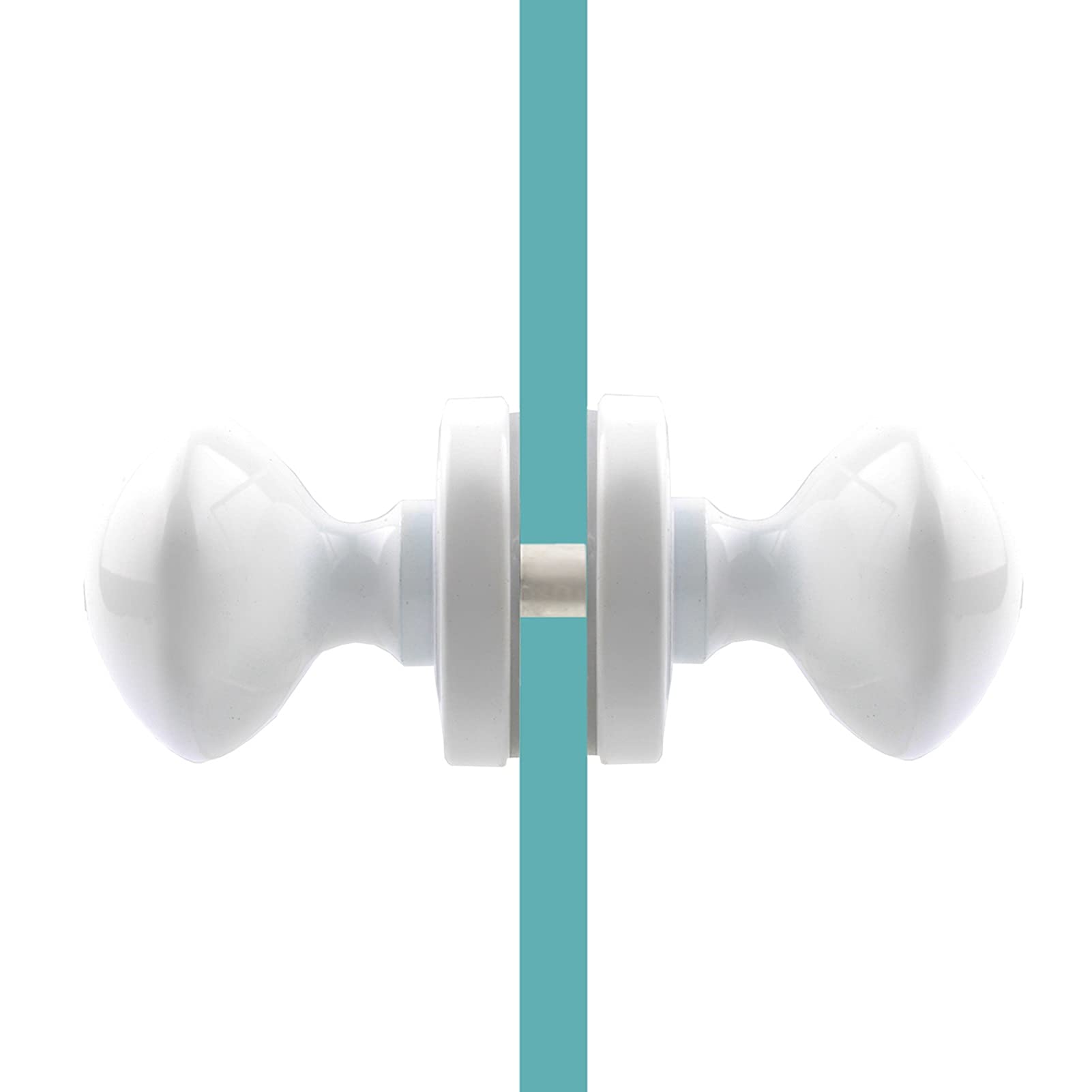 Poignée de porte en verre de salle de bain pour remplacer un bouton cassé avec vis