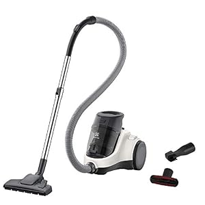 Electrolux EASE C4, EC41-2SW, Aspirapolvere Senza Sacco, Regolazione Potenza, Contenitore 1,8 L, Filtro Lavabile Hygiene 12, Bocchetta per Fessure e Tappezzeria, 700 W, Bianco