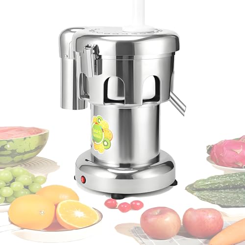 Professional Commercial Juice Extractor, 370W/550W Large Feed Chute Heavy Duty Centrifugal Juicer Machine with Large-Diameter Juice Outlet, for Juice Shops, Restaurants,A3000