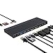 Produktbild USB C Docking Station mit 130W DC Netzteil, WAVLINK Triple Display Laptop Docking Station, HDCP, Dual DisplayPort & HDMI, Gigabit Ethernet, BC1.2 USB, SD/TF, Audio Port für Windows, Mac
