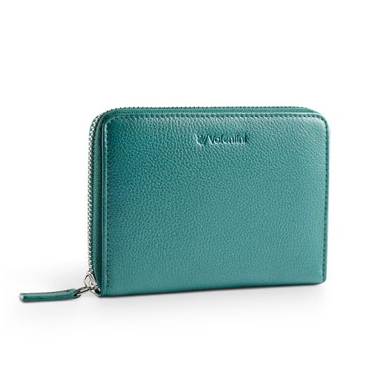 Valentini Portel Damski Portmonetka, Zielony Metallic