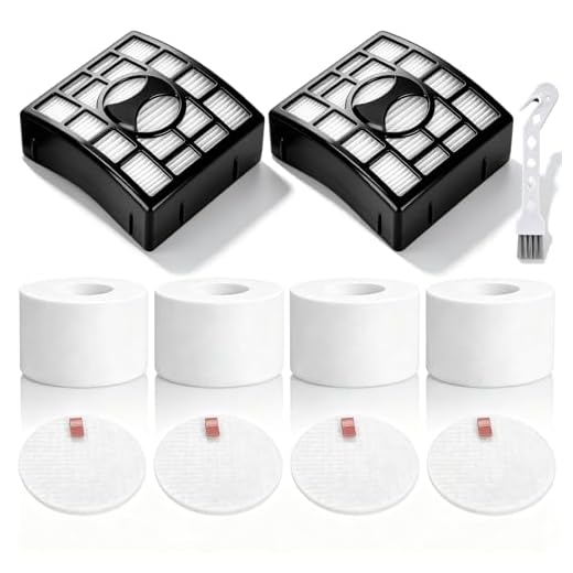2 HEPA + 4 Foam & Felt Filters for Shark Rotator DuoClean Powered Lift Away Speed Vacuum NV680, NV681, NV682, NV683, NV800, NV801, NV803, UV810, Compare to Part # XFF680 &XHF680 Replacement filter set